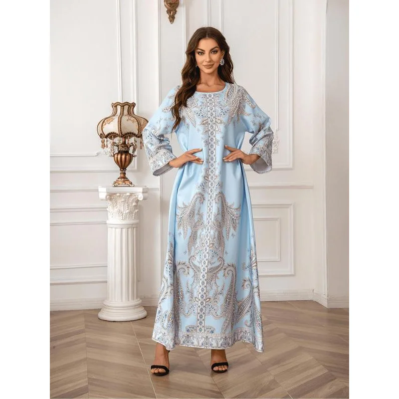 Beaded Print Long Dress Neutral Style Long Sleeve Other Material 100% Spring Collection Cross-Border Sea Shipping
Beaded Print Long Dress Neutral Style Long Sleeve Other Material 100% Spring Collection Cross-Border Sea Shipping