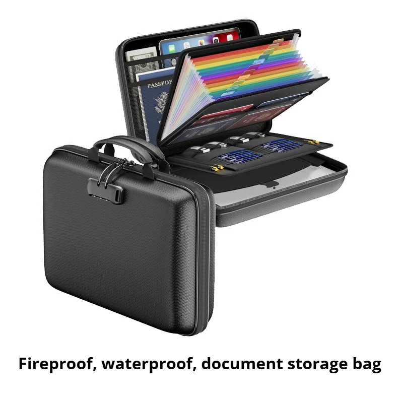 A4 Zipper File Bag Waterproof Fireproof Document Bag Foldable Accordion File Pouch Large Capacity Document Storage Bag
A4 Zipper File Bag Waterproof Fireproof Document Bag Foldable Accordion File Pouch Large Capacity Document Storage Bag