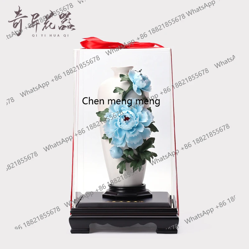 Dehua handmade ceramic flower peony vase ornament home living room, entrance decoration gifts
Dehua handmade ceramic flower peony vase ornament home living room, entrance decoration gifts