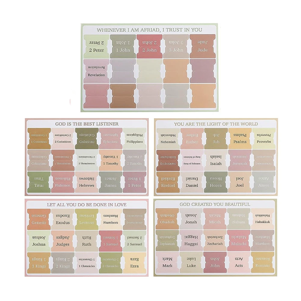 75Pcs Laminated Bible Tabs Large Print Bible Book Tabs Tear-resistant Bible Index Book Tabs Bible Study Journaling Supplies
75Pcs Laminated Bible Tabs Large Print Bible Book Tabs Tear-resistant Bible Index Book Tabs Bible Study Journaling Supplies