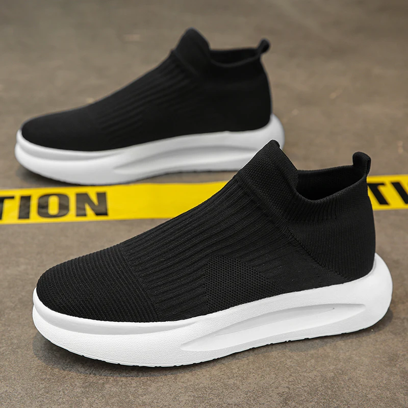 Men's Summer Sport Shoes Breathable Lightweight Mesh Slip-On Thick Bottom Soft Sole Black Socks Shoes Korean Style Outdoor Ca...
Men's Summer Sport Shoes Breathable Lightweight Mesh Slip-On Thick Bottom Soft Sole Black Socks Shoes Korean Style Outdoor Ca...
