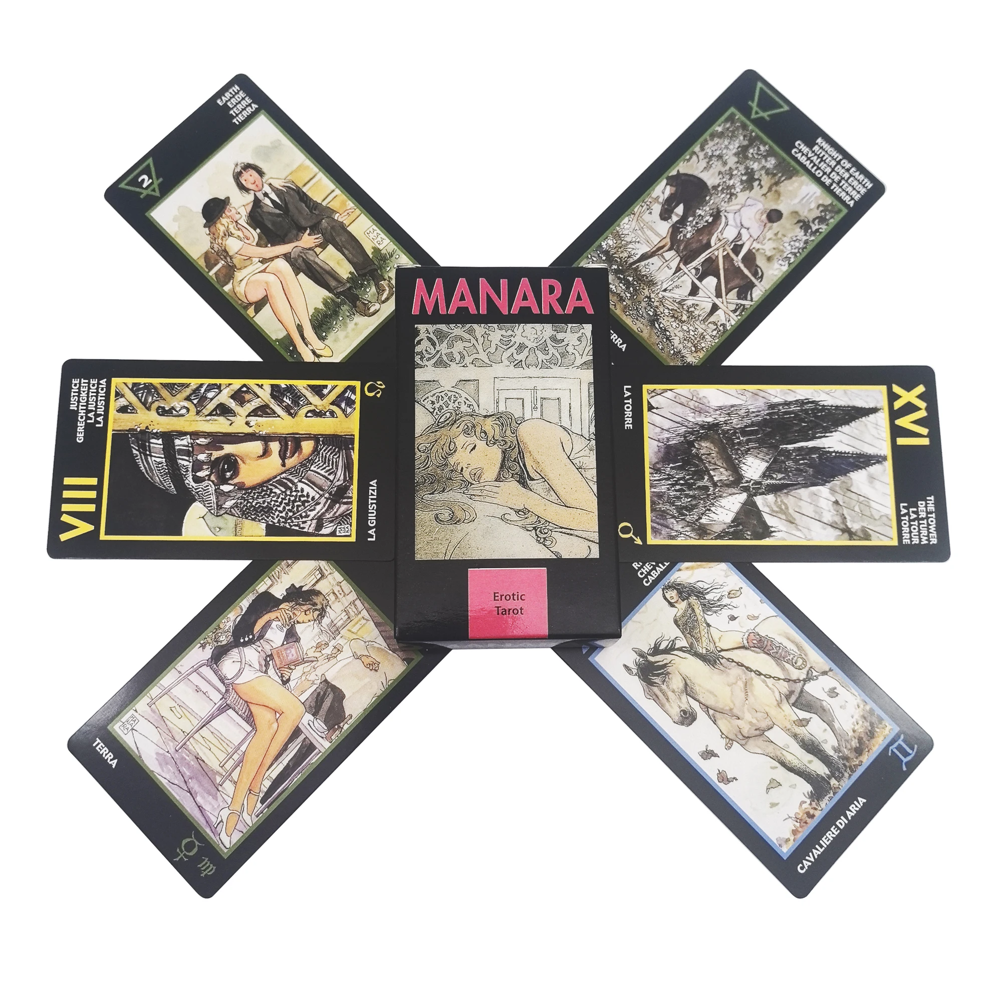 Deck Tarot Manara Erotic Tarot Cards English Vision Board Games For Fate Divination Party Playing Oracle Deck gift
Deck Tarot Manara Erotic Tarot Cards English Vision Board Games For Fate Divination Party Playing Oracle Deck gift