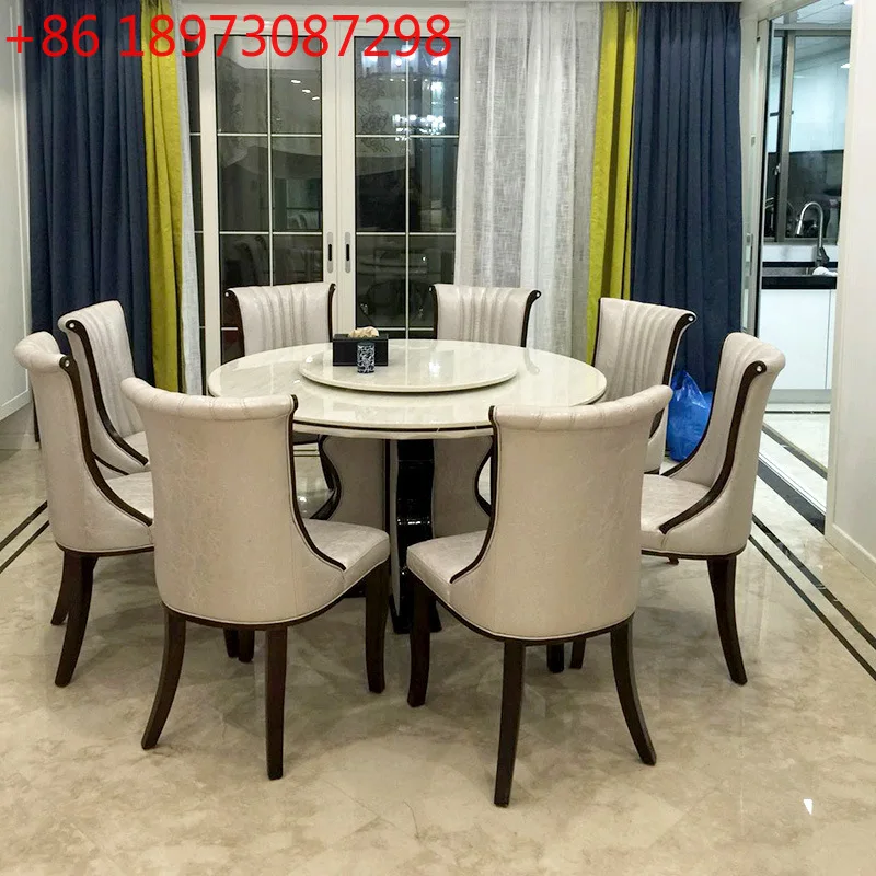Европейский простой мраморный обеденный стол для маленькой квартиры, скандинавский круглый стол, комбинация обеденного стола и стула
Европейский простой мраморный обеденный стол для маленькой квартиры, скандинавский круглый стол, комбинация обеденного стола и стула
