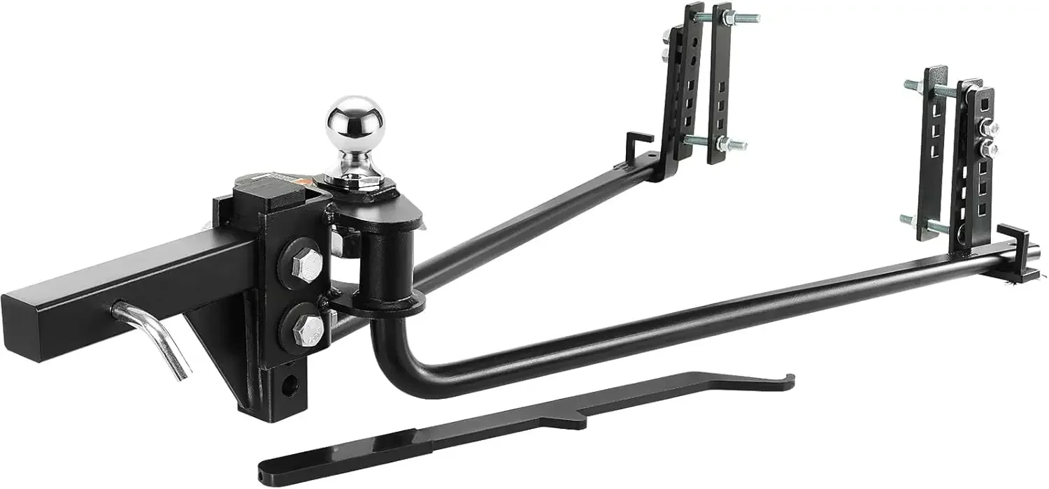 Weight Distribution Hitch, 1,000 lbs Weight Distributing Hitches Kit with Sway Control for Trailer, 2-in Solid Steel Shank
Weight Distribution Hitch, 1,000 lbs Weight Distributing Hitches Kit with Sway Control for Trailer, 2-in Solid Steel Shank