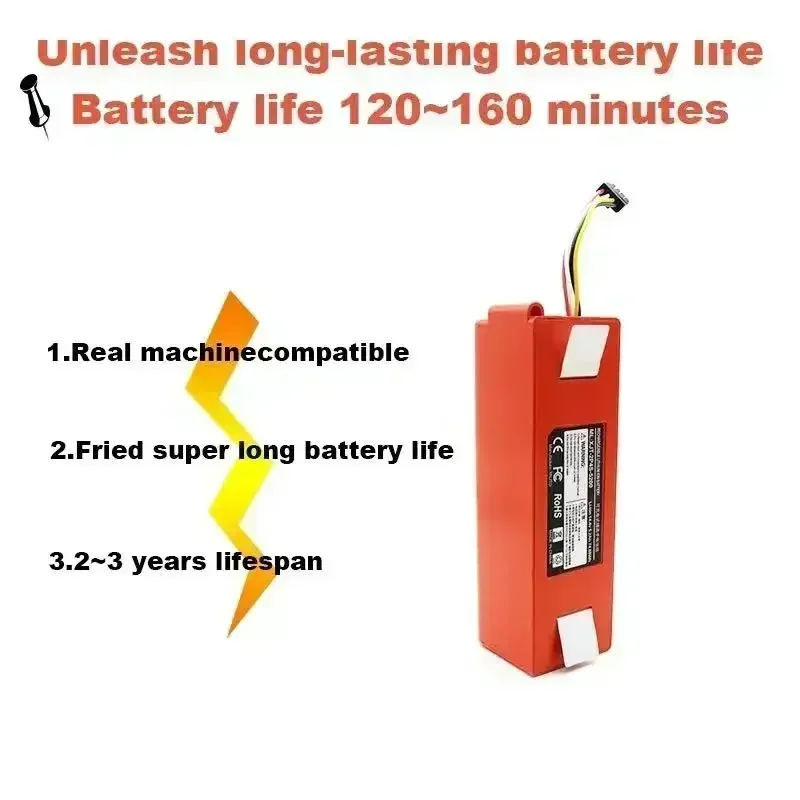 BRR-2P4S-5200S Battery – High Capacity Replacement for Xiaomi Roborock S50/S51/S55/S60/S65/S5 MAX/S6 Sweeping Robot
BRR-2P4S-5200S Battery – High Capacity Replacement for Xiaomi Roborock S50/S51/S55/S60/S65/S5 MAX/S6 Sweeping Robot