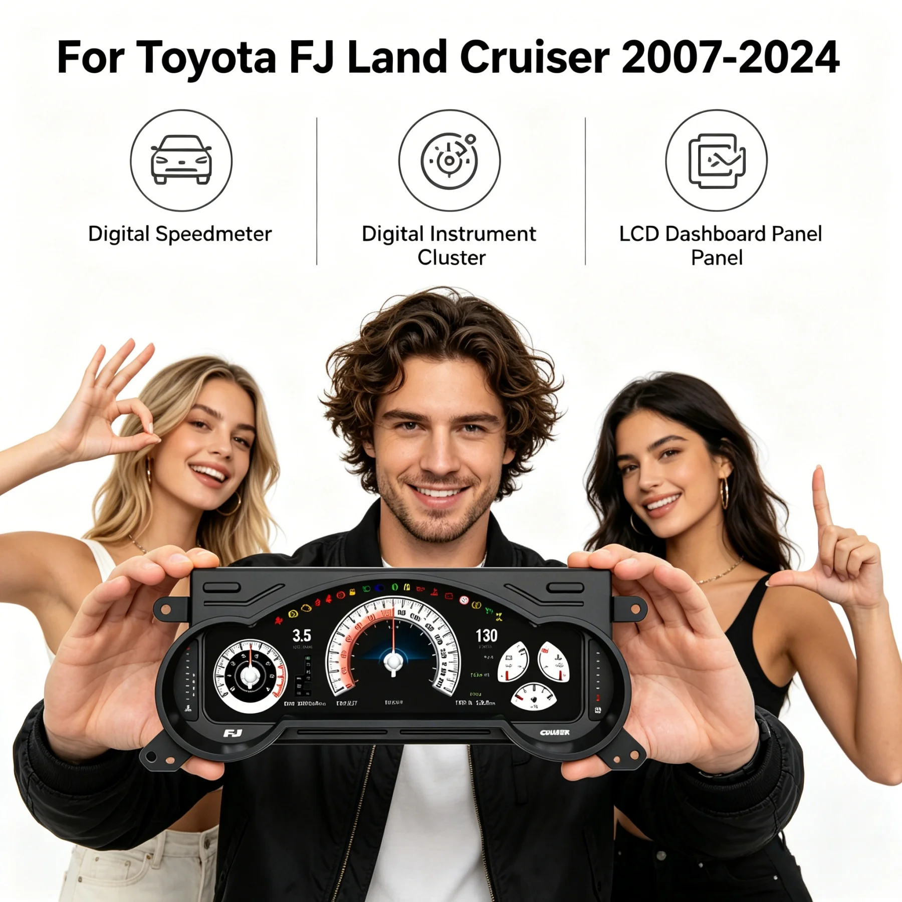 12.3 Inch LCD Digital Dashboard Cluster For TOYOTA FJ LAND CRUISER 2007-2024 Speedmeter Virtual Instrument Panel Cockpit Meter
12.3 Inch LCD Digital Dashboard Cluster For TOYOTA FJ LAND CRUISER 2007-2024 Speedmeter Virtual Instrument Panel Cockpit Meter