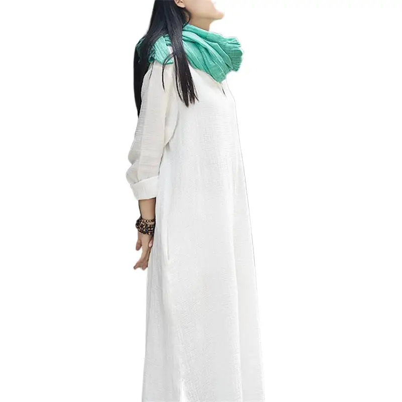 Autunm Women Boho cotton Linen Beach Maxi Dress Spring long sleeve casual vintage dress party dress vestidos roupas femininas
Autunm Women Boho cotton Linen Beach Maxi Dress Spring long sleeve casual vintage dress party dress vestidos roupas femininas
