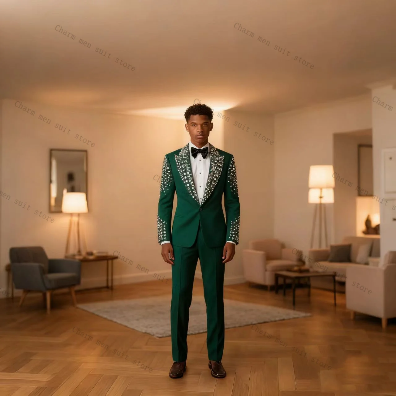 Green Catwalk Men Suits Set 2 Pcs Crystals Blazer+Pants Trousers Cotton Wedding Tuxedo Formal Office Business Groom Jacket Coat
Green Catwalk Men Suits Set 2 Pcs Crystals Blazer+Pants Trousers Cotton Wedding Tuxedo Formal Office Business Groom Jacket Coat