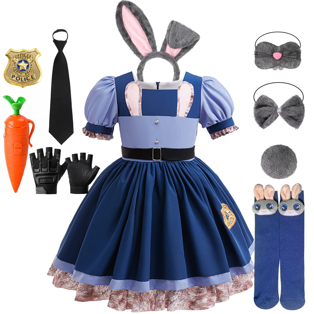 Rabbit Costumes Kids Cosplay Carnival Birthday Party Dress Baby Girl Police Role Play Rabbit Officer Uniform Set
Rabbit Costumes Kids Cosplay Carnival Birthday Party Dress Baby Girl Police Role Play Rabbit Officer Uniform Set