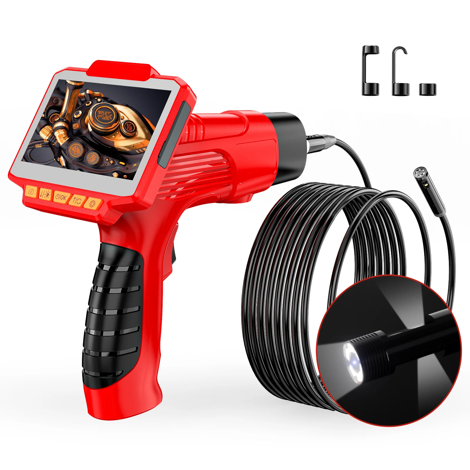Industrial Endoscope 4.3 INCH IPS Screen Autofocus Camera HD 1080P Triple Lens Probe Car Inspection Borescope For Pipe
Industrial Endoscope 4.3 INCH IPS Screen Autofocus Camera HD 1080P Triple Lens Probe Car Inspection Borescope For Pipe