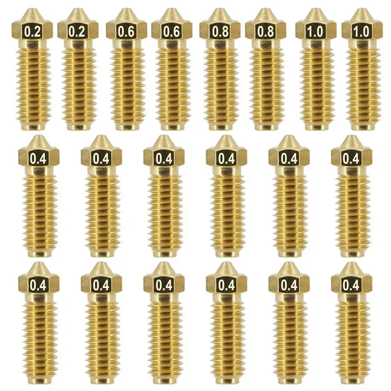 AT82-For Anycubic Kobra 3, Kobr 3 Combo, Kobr S1, Kobr S1 Combo- 20Pcs 3D Printer Nozzle Kit,0.2/0.4/0.6/0.8/1.0Mm Nozzles
AT82-For Anycubic Kobra 3, Kobr 3 Combo, Kobr S1, Kobr S1 Combo- 20Pcs 3D Printer Nozzle Kit,0.2/0.4/0.6/0.8/1.0Mm Nozzles