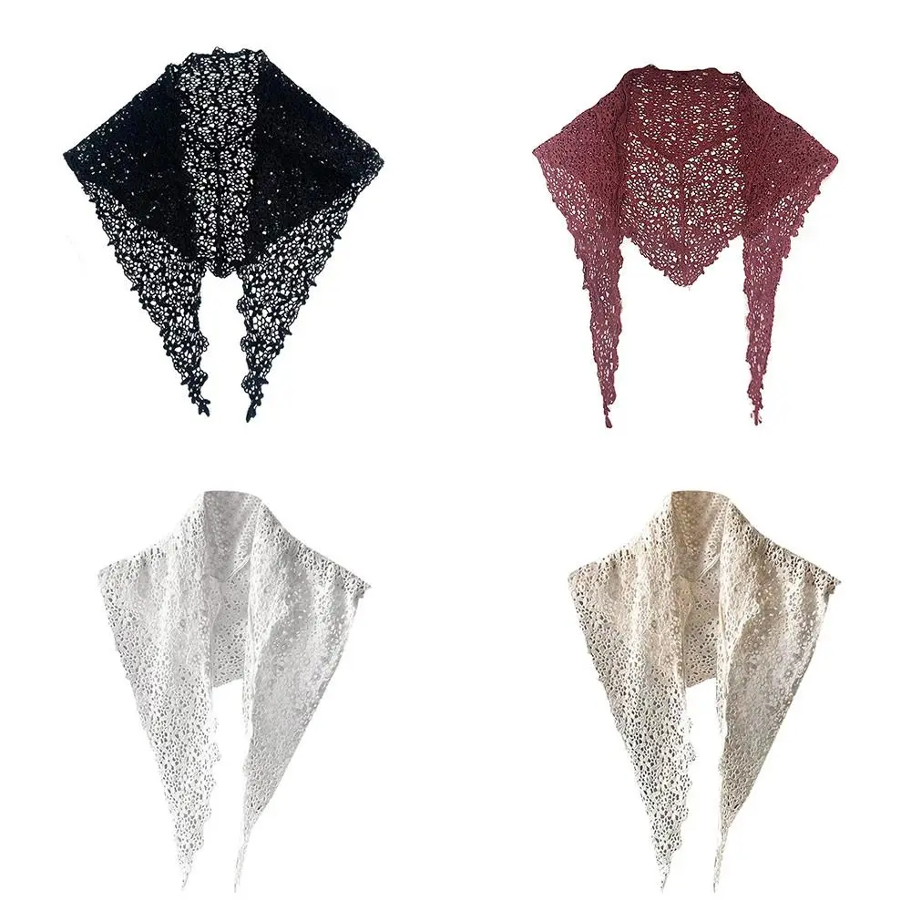 Floral Lace Knitted Crochet Hollow Shawl Sun Protection UV Protection Sunscreen Triangle Scarf Out All-match Ponchos
Floral Lace Knitted Crochet Hollow Shawl Sun Protection UV Protection Sunscreen Triangle Scarf Out All-match Ponchos