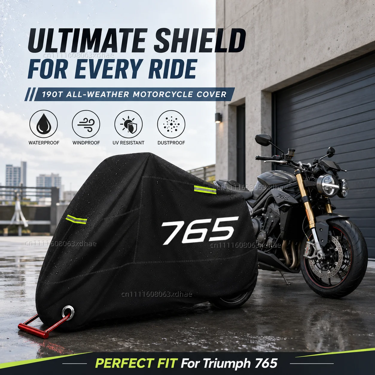 Outdoor Motorcycle Cover Waterproof Full Protection 190T Oxford Cloth For For Triumph Street Triple 765 RS /S/R 675 daytona
Outdoor Motorcycle Cover Waterproof Full Protection 190T Oxford Cloth For For Triumph Street Triple 765 RS /S/R 675 daytona
