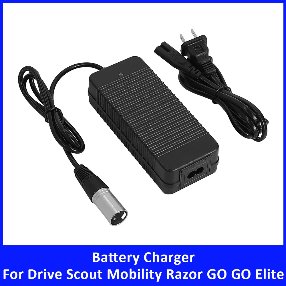 Зарядное устройство 29,4 В, 2 А, 3-контактный разъем XLR, зарядное устройство для аккумулятора Drive Scout Mobility Razor GO Elite Traveller SC40E/SC44E, вилка европейского/американского стандарта
Зарядное устройство 29,4 В, 2 А, 3-контактный разъем XLR, зарядное устройство для аккумулятора Drive Scout Mobility Razor GO Elite Traveller SC40E/SC44E, вилка европейского/американского стандарта