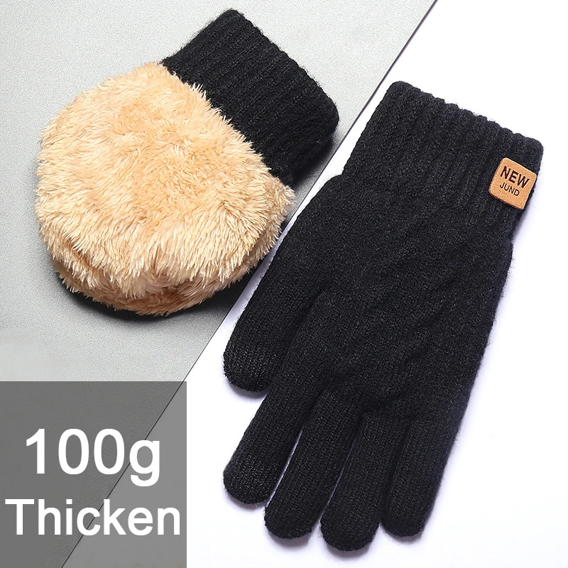 Thick Fleece Lined Fashion Warm Black Cable Knitted Winter Touch Screen Gloves Winter Women Men Coldproof Mittens Gloves Gift
Thick Fleece Lined Fashion Warm Black Cable Knitted Winter Touch Screen Gloves Winter Women Men Coldproof Mittens Gloves Gift