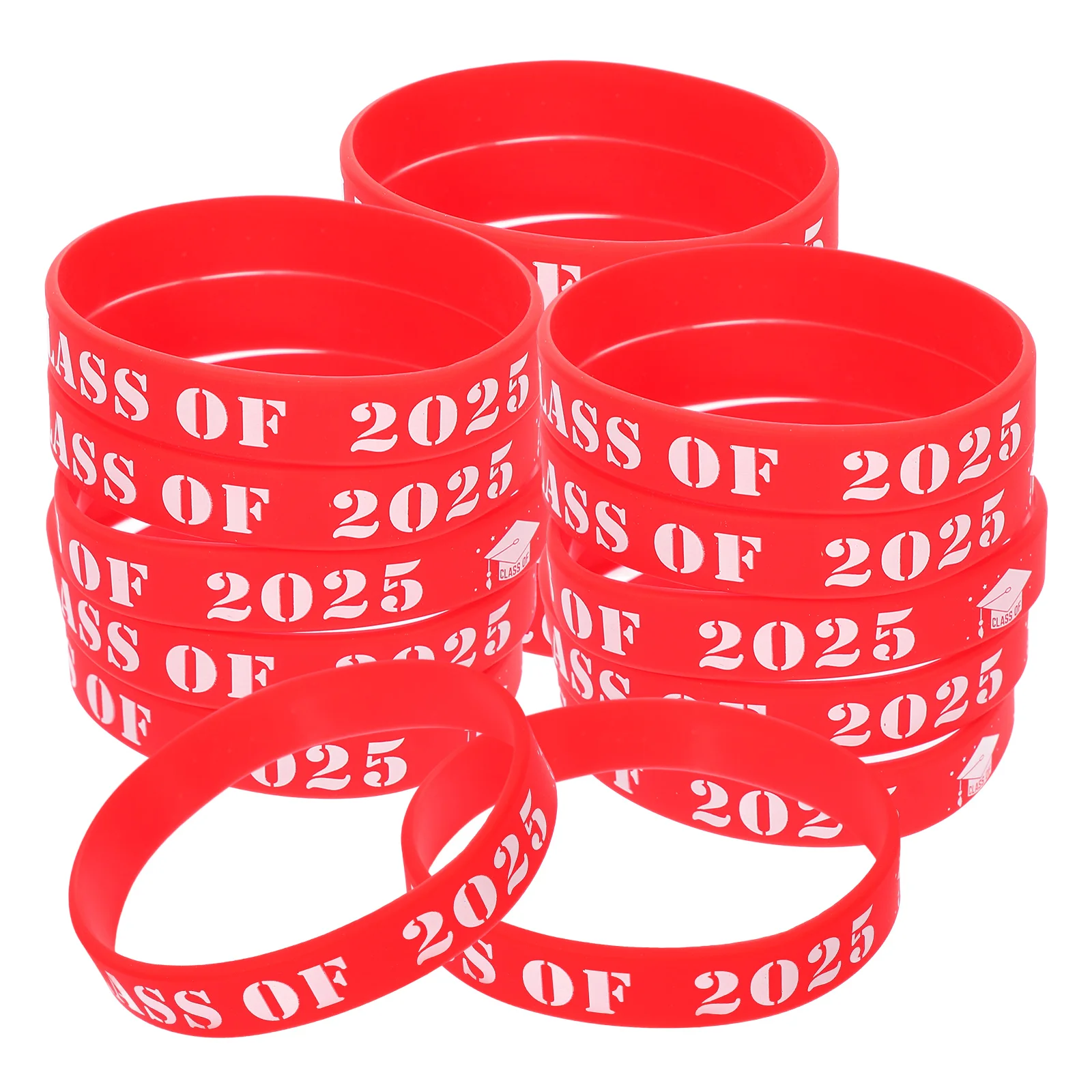 25 Pcs Graduation Silicone Bracelets Durable Elastic Wristbands for Class Party Supplies Students Keepsake Gifts
25 Pcs Graduation Silicone Bracelets Durable Elastic Wristbands for Class Party Supplies Students Keepsake Gifts