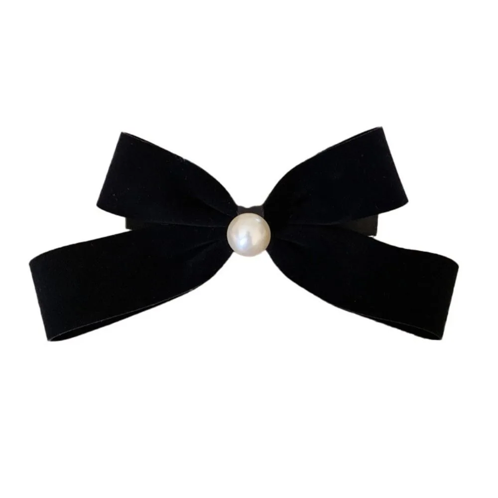 Elegant Pearl Velvet Bow Hair Clip Spring Clip Barrettes Bowknot Hairpin Korean Style Hair Accessories Ladies/Girls
Elegant Pearl Velvet Bow Hair Clip Spring Clip Barrettes Bowknot Hairpin Korean Style Hair Accessories Ladies/Girls