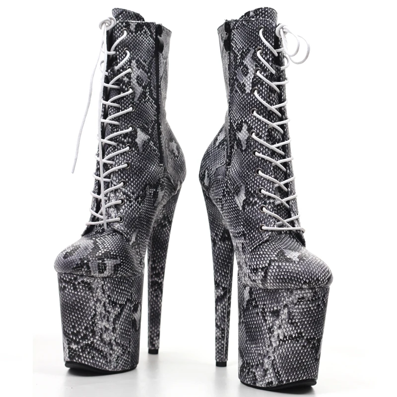 20CM High Heels Platform Snake Pattern Women Stipper Pole Dance Boots
20CM High Heels Platform Snake Pattern Women Stipper Pole Dance Boots