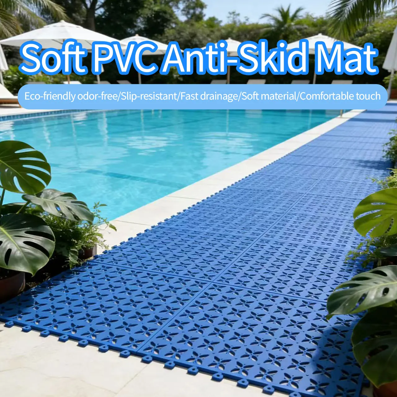 Anti-Slip Mat Swimming Pool Bathroom Non-Toxic Odorless Pressure Corrosion Resistance
Anti-Slip Mat Swimming Pool Bathroom Non-Toxic Odorless Pressure Corrosion Resistance