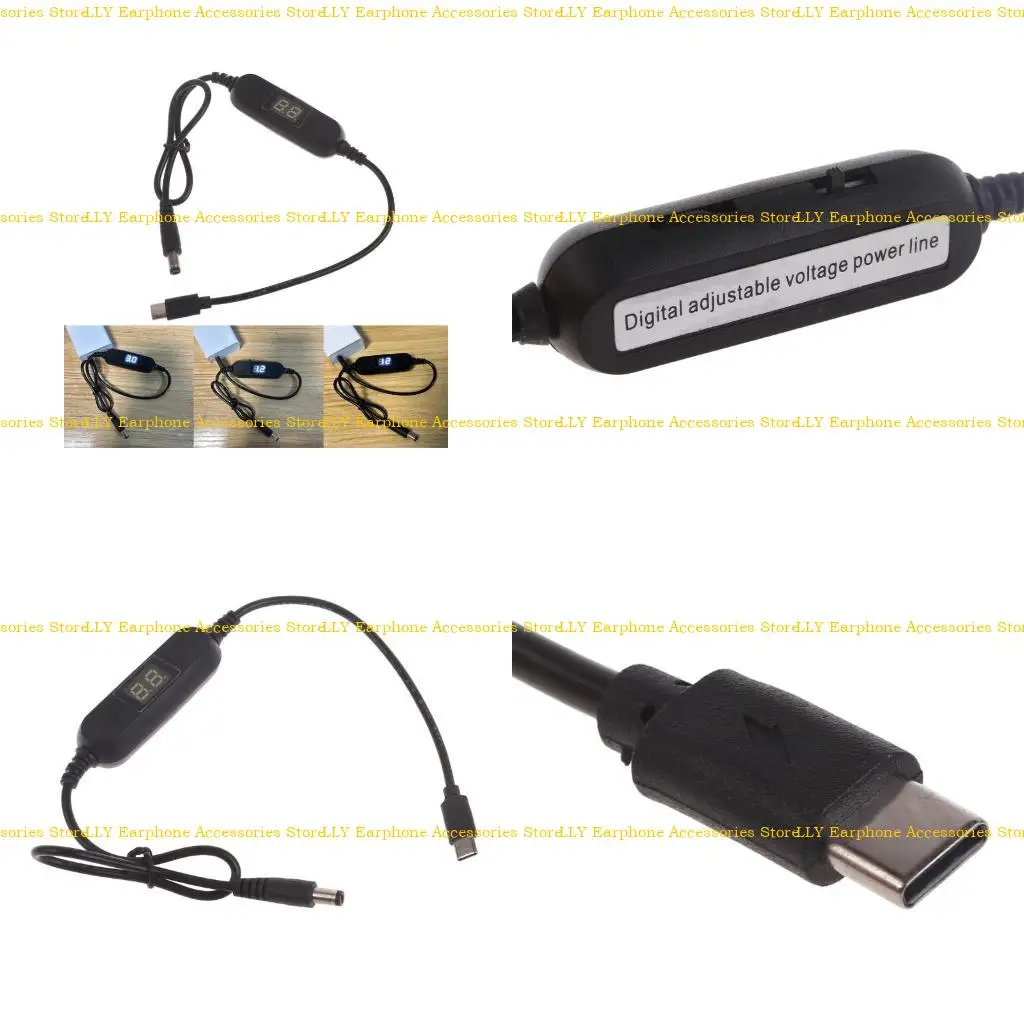 462E 5V USB C to 5.5x2.1mm 2V 3V 4.5V 6V 9V 12V Adjust Voltages Power Supply Cable
462E 5V USB C to 5.5x2.1mm 2V 3V 4.5V 6V 9V 12V Adjust Voltages Power Supply Cable