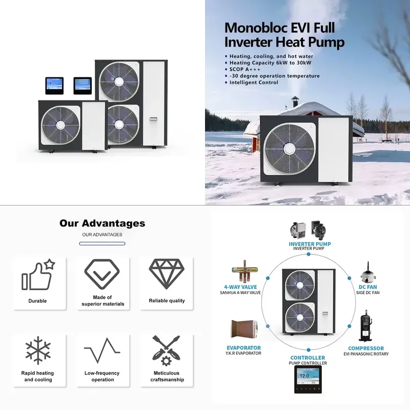 9KW-18KW R32 Domestic EVI DC Inverter 10kw 20kw 30kw WIFI Control Ductless Mini Split air Conditioner and Heat Pump
9KW-18KW R32 Domestic EVI DC Inverter 10kw 20kw 30kw WIFI Control Ductless Mini Split air Conditioner and Heat Pump