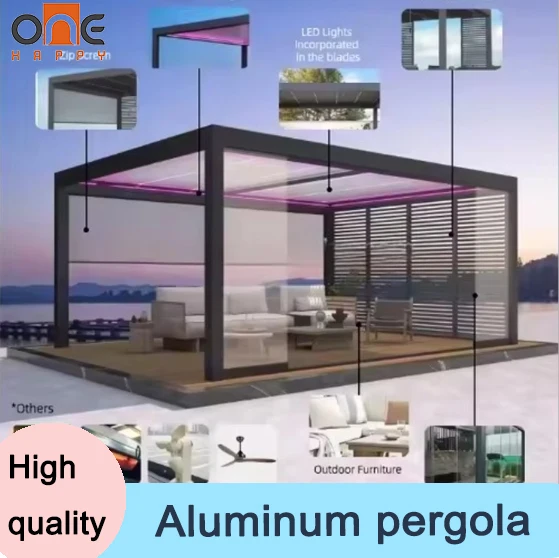 All Weather Outdoor Aluminum Kitchen Gazebo Powder Coated Waterproof Sunproof With BBQ Station For Family Garden PatioRecreation
All Weather Outdoor Aluminum Kitchen Gazebo Powder Coated Waterproof Sunproof With BBQ Station For Family Garden PatioRecreation