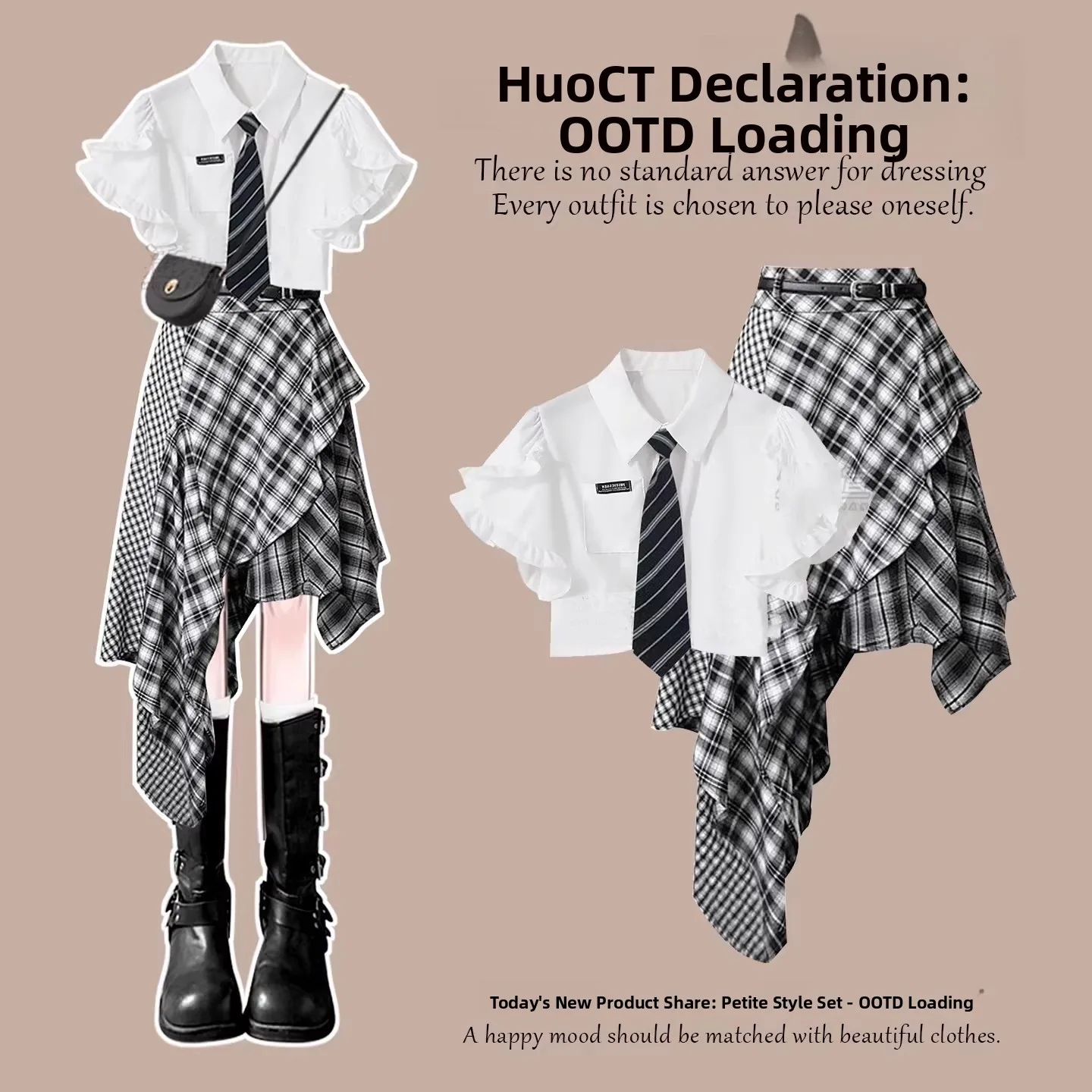 Summer 2026 College Style JK Skirt Set Irregular Skirt Breathable Cotton Short Sleeve T-Shirt Casual Fashion Set fo...
Summer 2026 College Style JK Skirt Set Irregular Skirt Breathable Cotton Short Sleeve T-Shirt Casual Fashion Set fo...