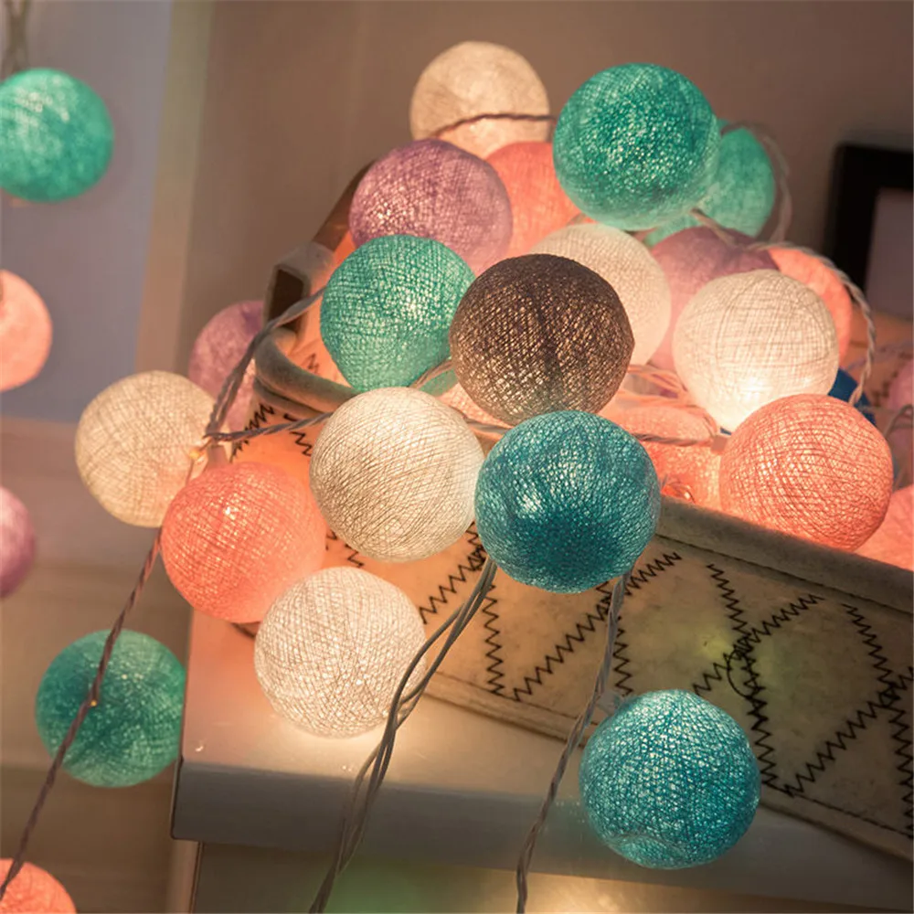 4CM Cotton Ball Lights String Birthday Party Garland Fairy Light Christmas Holiday Home Bedroom Battery Box Wedding Decoration
4CM Cotton Ball Lights String Birthday Party Garland Fairy Light Christmas Holiday Home Bedroom Battery Box Wedding Decoration