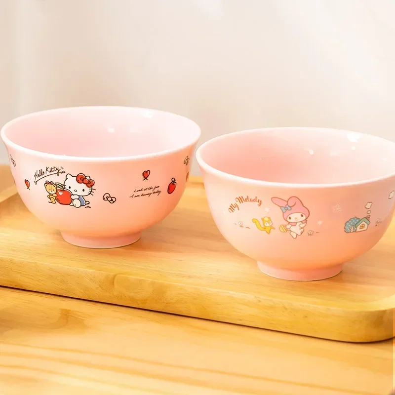 Sanrio Hello Kitty Ins Anime Kuromi Tableware Bowl Cinnamoroll Kawaii Cartoon Cute Ceramic 5 Inch Bowl Gifts for Girls
Sanrio Hello Kitty Ins Anime Kuromi Tableware Bowl Cinnamoroll Kawaii Cartoon Cute Ceramic 5 Inch Bowl Gifts for Girls