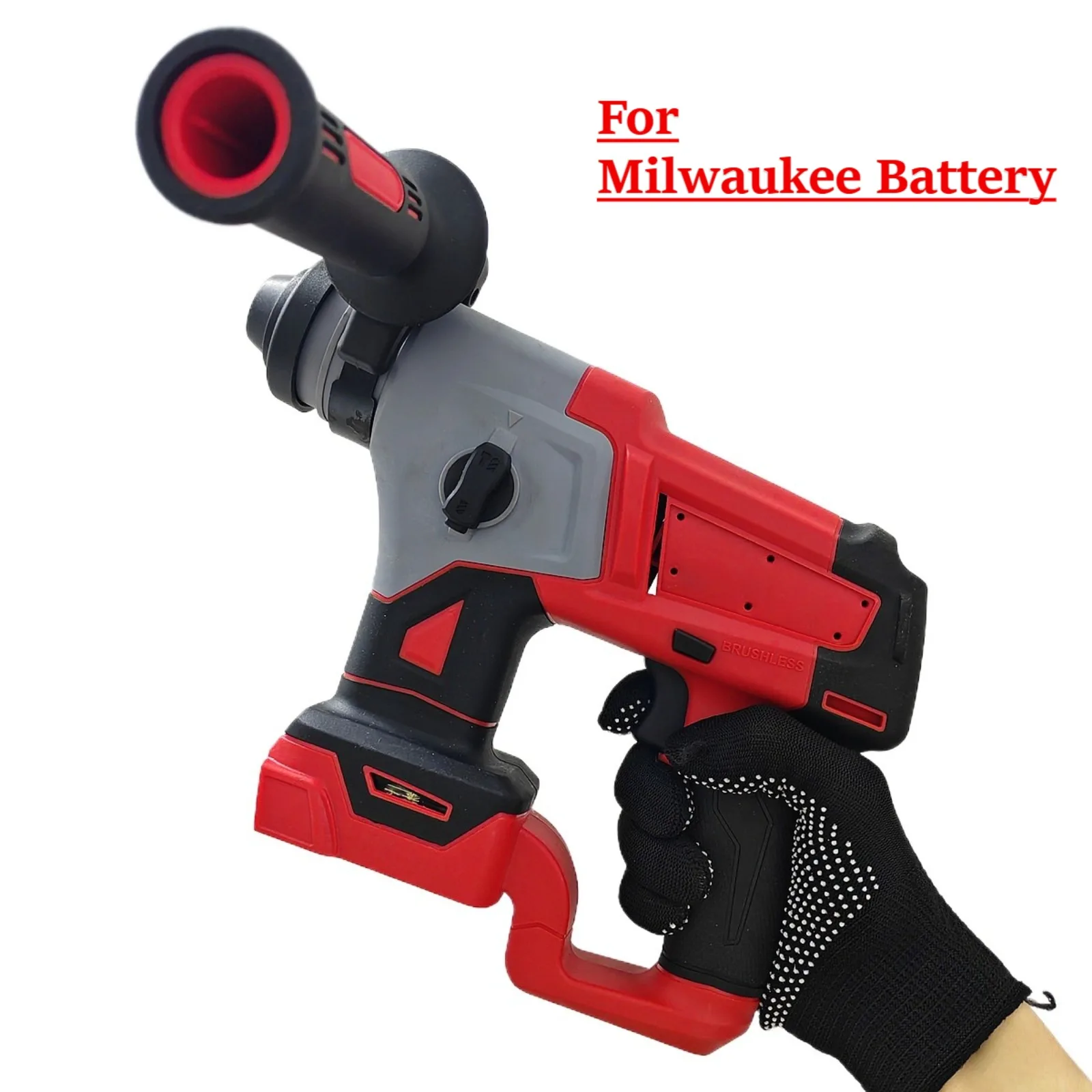 Cordless Brushless Rotary Hammer for Milwaukee 18V Battery - 5/8" SDS Impact Drill, Electric Jackhammer,Professional Power Tools
Cordless Brushless Rotary Hammer for Milwaukee 18V Battery - 5/8" SDS Impact Drill, Electric Jackhammer,Professional Power Tools