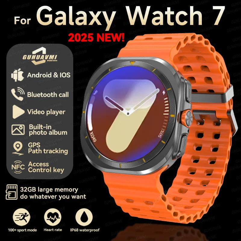 2025 NEW For Samsung Ultra Smart Watch 32GB Memory Music1.5' HD AMOLED BT call compass Waterprooff Smartwatch For Galaxy Watch 7
2025 NEW For Samsung Ultra Smart Watch 32GB Memory Music1.5' HD AMOLED BT call compass Waterprooff Smartwatch For Galaxy Watch 7