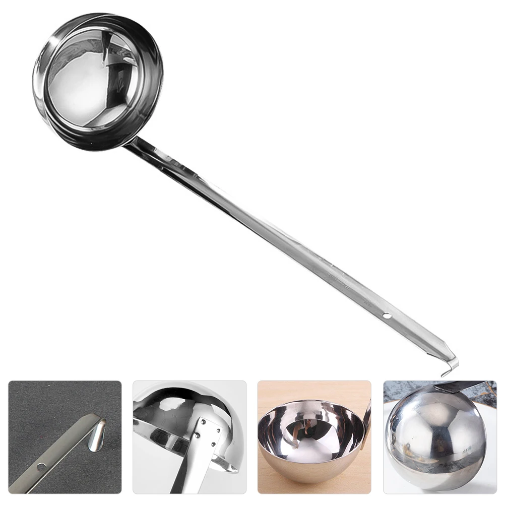Stainless Steel Spoon Sturdy Ounce Cooking Tool Pouring Hook Measuring Kitchen Long Handle
Stainless Steel Spoon Sturdy Ounce Cooking Tool Pouring Hook Measuring Kitchen Long Handle