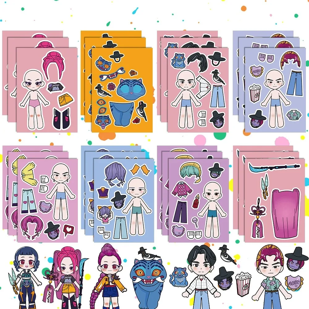 kpop witch hunting group children's puzzle handmade collage fun dress-up stickers creative decoration desktop DIY
kpop witch hunting group children's puzzle handmade collage fun dress-up stickers creative decoration desktop DIY