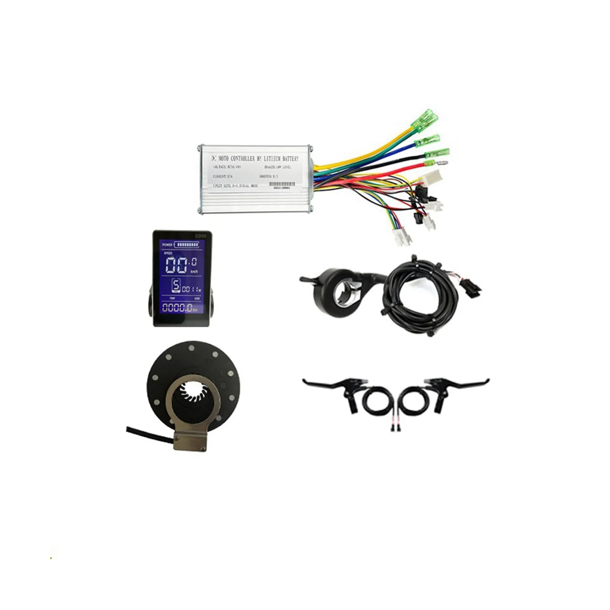 36V 48V 250W 350W E-Bike 15A Sine Wave Brushless Controller with GD06 Display E-Bike Light Display
36V 48V 250W 350W E-Bike 15A Sine Wave Brushless Controller with GD06 Display E-Bike Light Display