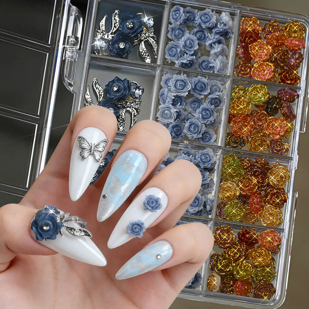 Набор из 12 сеток: Сплавные украшения для ногтей в виде синих роз с бриллиантами, блестящие золотые розы, кристаллы для дизайна ногтей, аксессуары для маникюра DIY^%12
Набор из 12 сеток: Сплавные украшения для ногтей в виде синих роз с бриллиантами, блестящие золотые розы, кристаллы для дизайна ногтей, аксессуары для маникюра DIY^%12