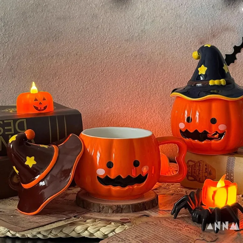 Halloween Pumpkin Mug Decoration,Ceramic Pumpkin Coffee Mug with Lid,Perfect Gift Suitable For Friends, Children And Birthdays
Halloween Pumpkin Mug Decoration,Ceramic Pumpkin Coffee Mug with Lid,Perfect Gift Suitable For Friends, Children And Birthdays
