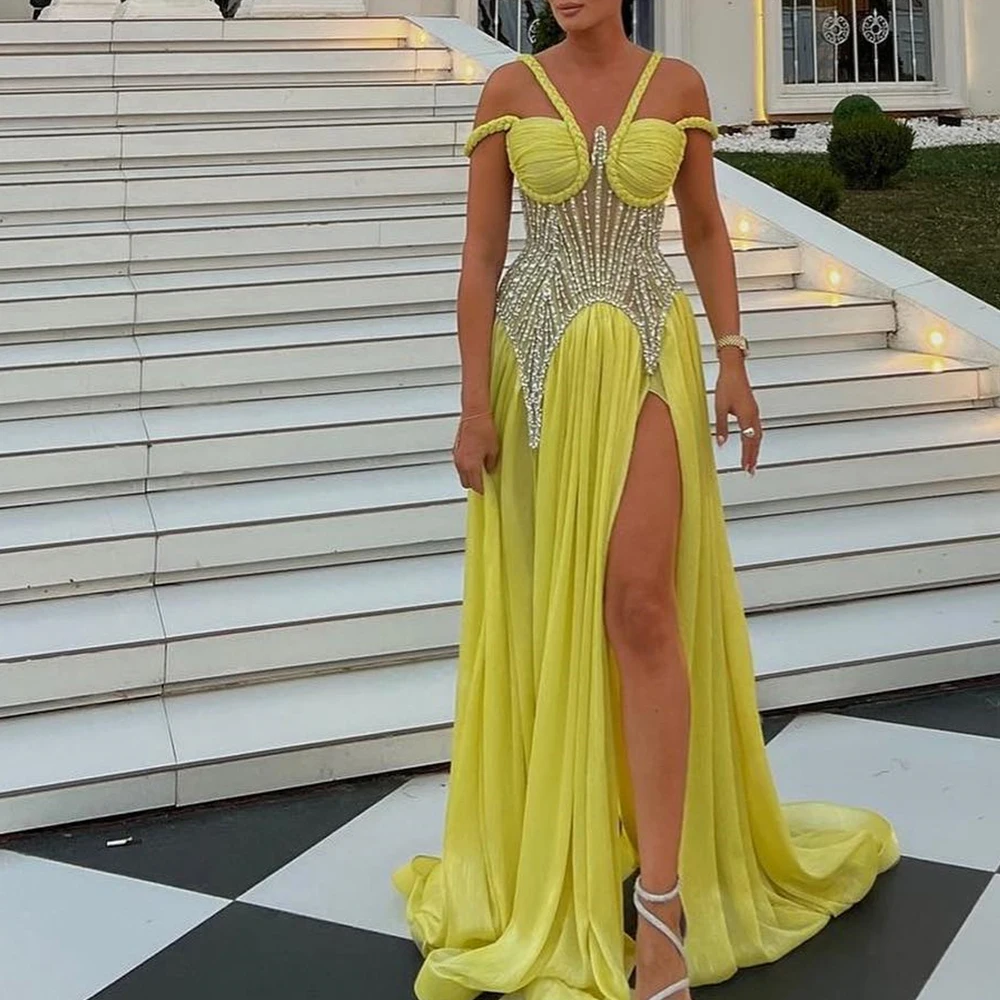 Customized Sexy A-Line Chiffon Side Slit Crystal Evening Dress Temperament Floor Length Halter платье вечернее Custom Size
Customized Sexy A-Line Chiffon Side Slit Crystal Evening Dress Temperament Floor Length Halter платье вечернее Custom Size
