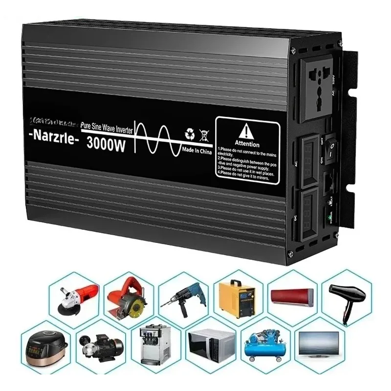 EAFC Pure Sine Wave Inverter 4000W/3000W/2000W DC 12V To AC 220V Voltage Transfer Converter Universal EU Socket Auto Accessories
EAFC Pure Sine Wave Inverter 4000W/3000W/2000W DC 12V To AC 220V Voltage Transfer Converter Universal EU Socket Auto Accessories