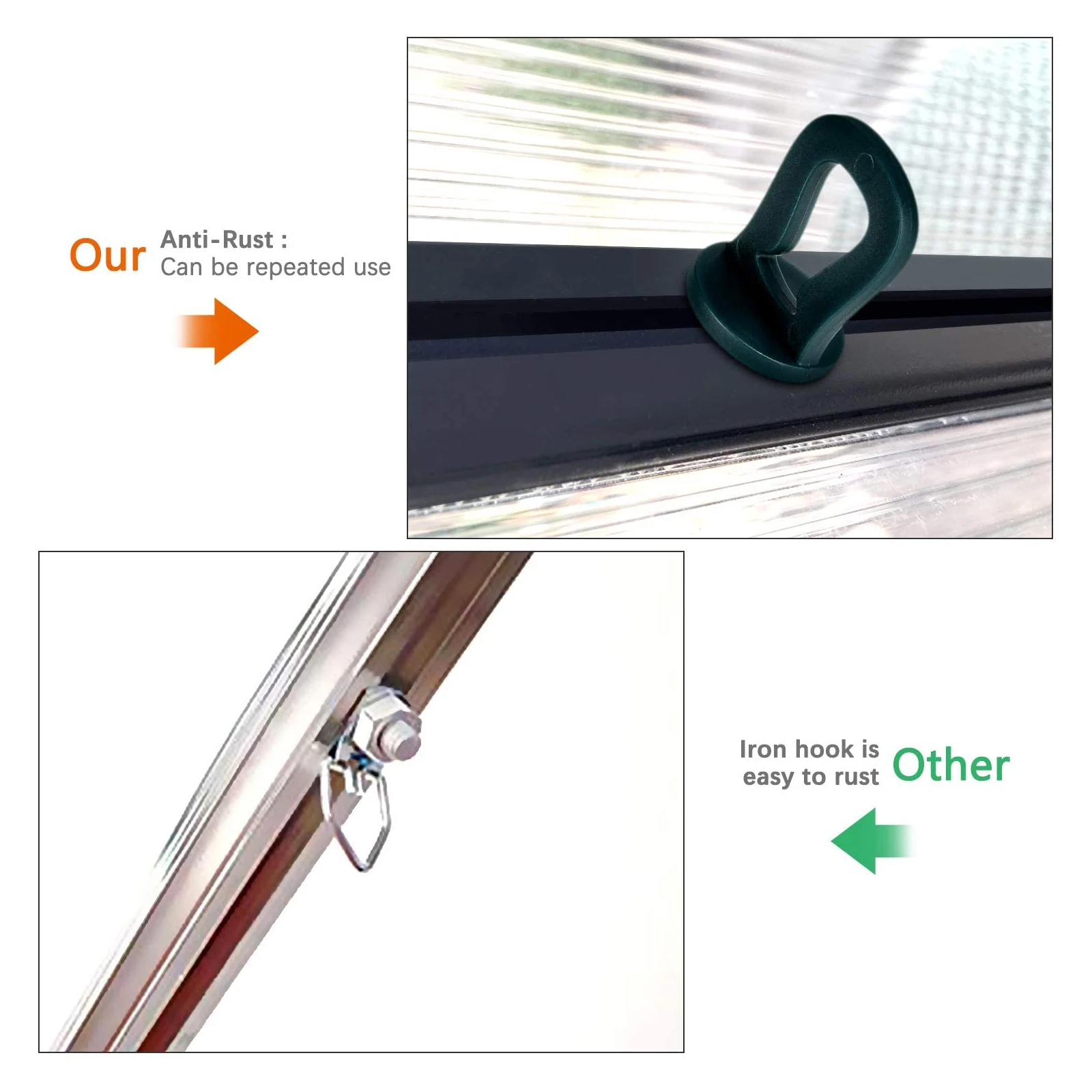 25pcs Stainless Clips Plastic Plant Hangers Greenhouse Greenhouse Glass Fixing Clamp Supplies Glass Frame Clamps Long Lasting
25pcs Stainless Clips Plastic Plant Hangers Greenhouse Greenhouse Glass Fixing Clamp Supplies Glass Frame Clamps Long Lasting