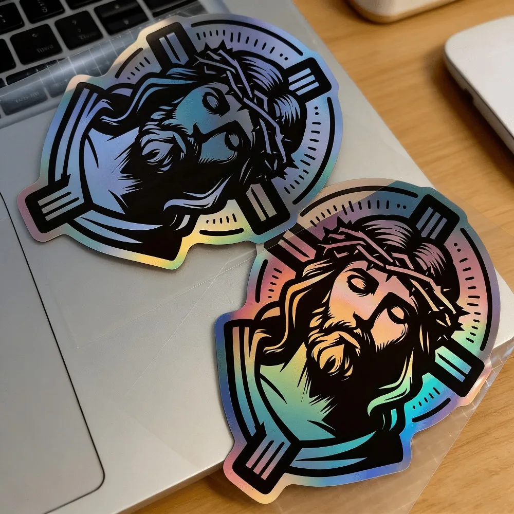 Laser Colorful Jesus Cross Vinyl Sticker Waterproof Religious Faith Decal for Car Motorcycle
Laser Colorful Jesus Cross Vinyl Sticker Waterproof Religious Faith Decal for Car Motorcycle