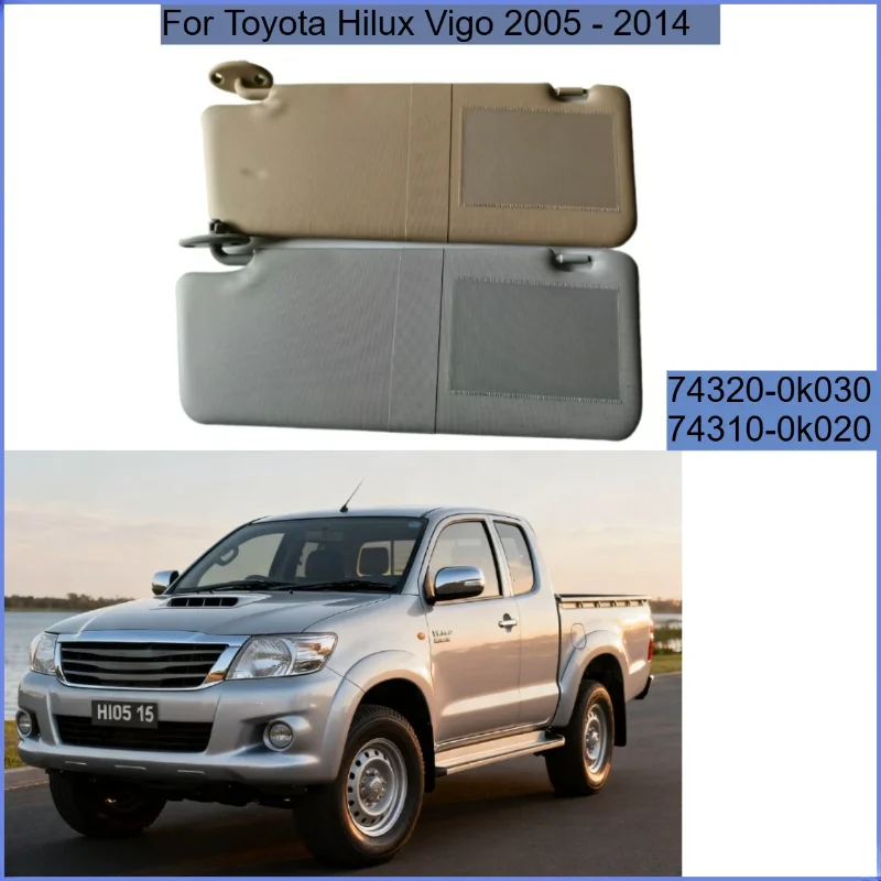 74320-0k030 74310-0k020 Left Right Grey beige For Toyota Hilux Vigo 2005 2006 2007 2008 2009 2010-2014 Car Sun Visor
74320-0k030 74310-0k020 Left Right Grey beige For Toyota Hilux Vigo 2005 2006 2007 2008 2009 2010-2014 Car Sun Visor