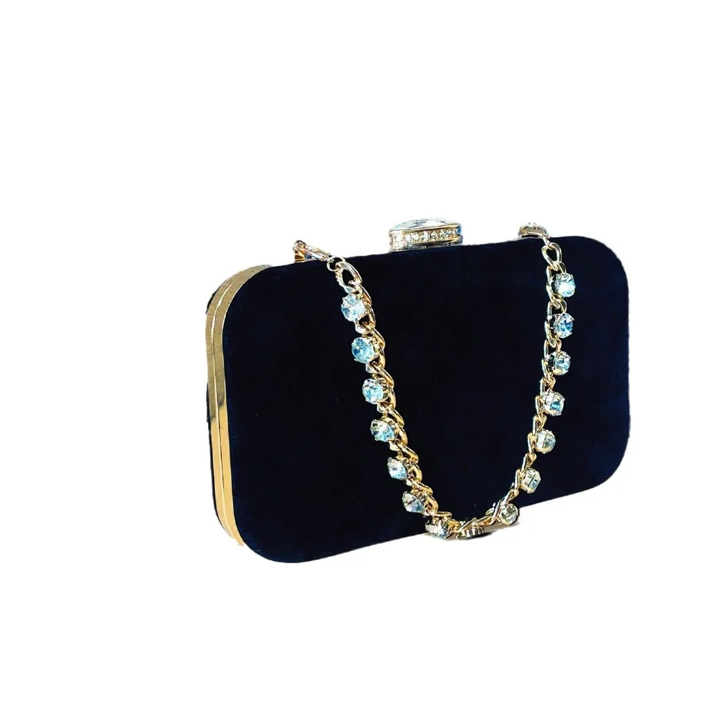 Rhinestone Velvet Shoulder Messenger Dinner Bag Velvet Rhinestone Clutch - Fashionable Shoulder Messenger Banquet Bag High-Grade
Rhinestone Velvet Shoulder Messenger Dinner Bag Velvet Rhinestone Clutch - Fashionable Shoulder Messenger Banquet Bag High-Grade