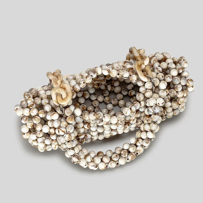 Acrylic Beaded Vintage Evening Bag, Stylish Niche Luxury Handbag For Women, Summer Beach Vacation Hollow-out Shoulder Purse
Acrylic Beaded Vintage Evening Bag, Stylish Niche Luxury Handbag For Women, Summer Beach Vacation Hollow-out Shoulder Purse