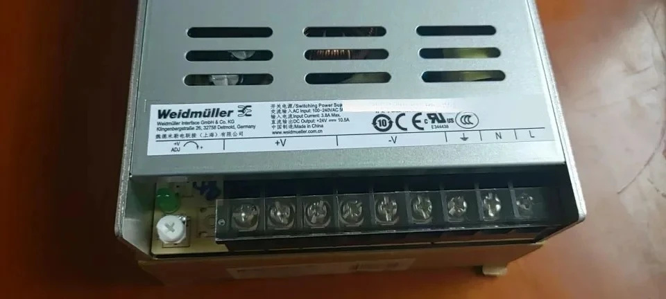 Weidmuller PRO PM 250W 24V 10.5A Switching Power Supply DC Flat Panel Power Supply 266020292
Weidmuller PRO PM 250W 24V 10.5A Switching Power Supply DC Flat Panel Power Supply 266020292