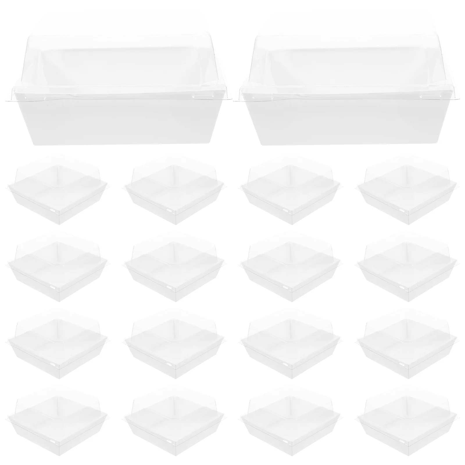 50pcs Cake Boxes Clear Food Containers For Dessert Storage Cupcake Muffin Bakery Container Individual Box Slice Holder
50pcs Cake Boxes Clear Food Containers For Dessert Storage Cupcake Muffin Bakery Container Individual Box Slice Holder