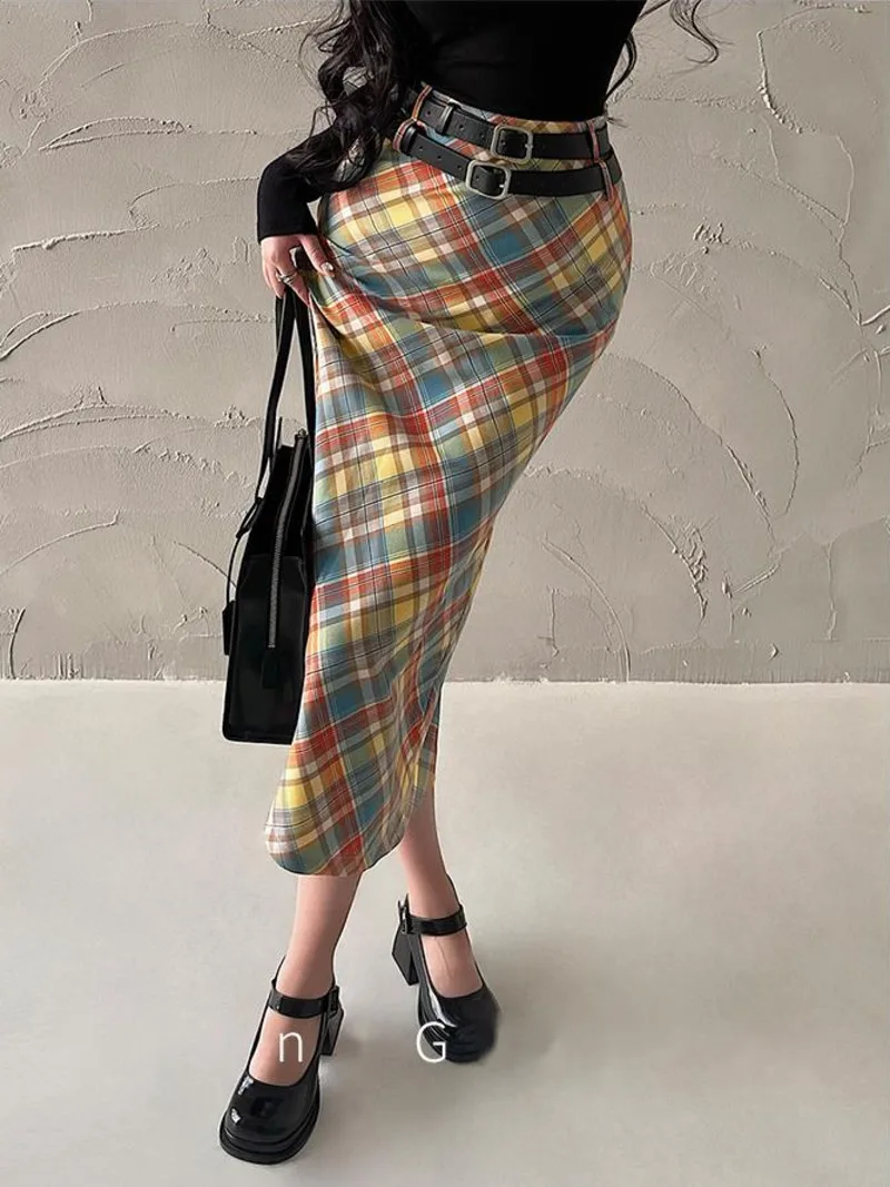 WOMENGAGA High Waist Slim Double Waistband Colorful Plaid A-line Mid Length Skirt Fashion Sexy Women Skirts 2024 New RA3H
WOMENGAGA High Waist Slim Double Waistband Colorful Plaid A-line Mid Length Skirt Fashion Sexy Women Skirts 2024 New RA3H