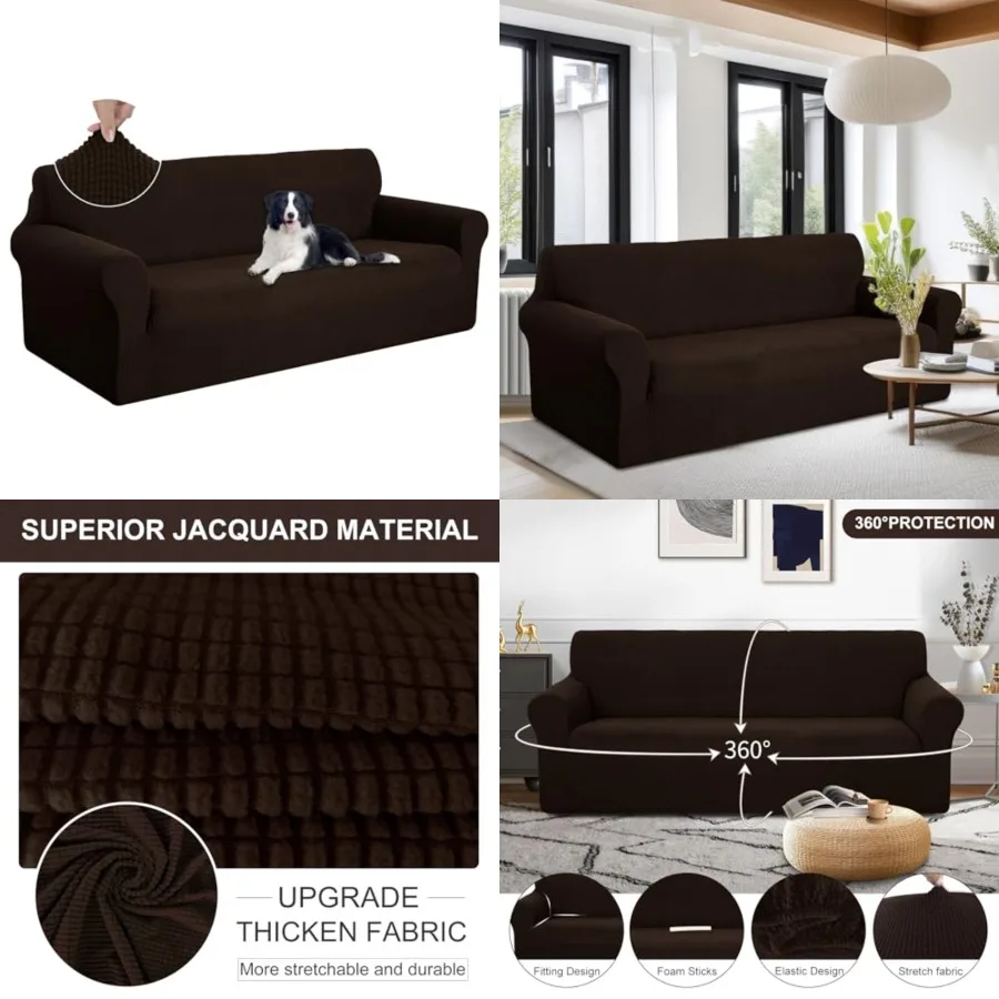 Stretch Couch Cover Cover Slipcover Furniture Protector for 4 Cushion Couch Pet Friendly Oversized
Stretch Couch Cover Cover Slipcover Furniture Protector for 4 Cushion Couch Pet Friendly Oversized
