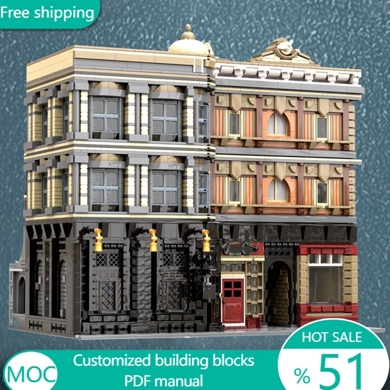 7101 деталь: Городская улица, Модульный конструктор MOC «Котелок с протечками», Креативная модель для самостоятельной сборки, Подарок для мальчиков на праздники
7101 деталь: Городская улица, Модульный конструктор MOC «Котелок с протечками», Креативная модель для самостоятельной сборки, Подарок для мальчиков на праздники