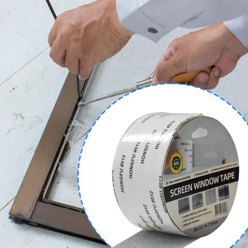 Screen Mesh Repair Kit Strong Adhesive Long-Lasting Screen Repair Tapes Seamless Repair Patches Repair Kit for Tent Netting Pool
Screen Mesh Repair Kit Strong Adhesive Long-Lasting Screen Repair Tapes Seamless Repair Patches Repair Kit for Tent Netting Pool