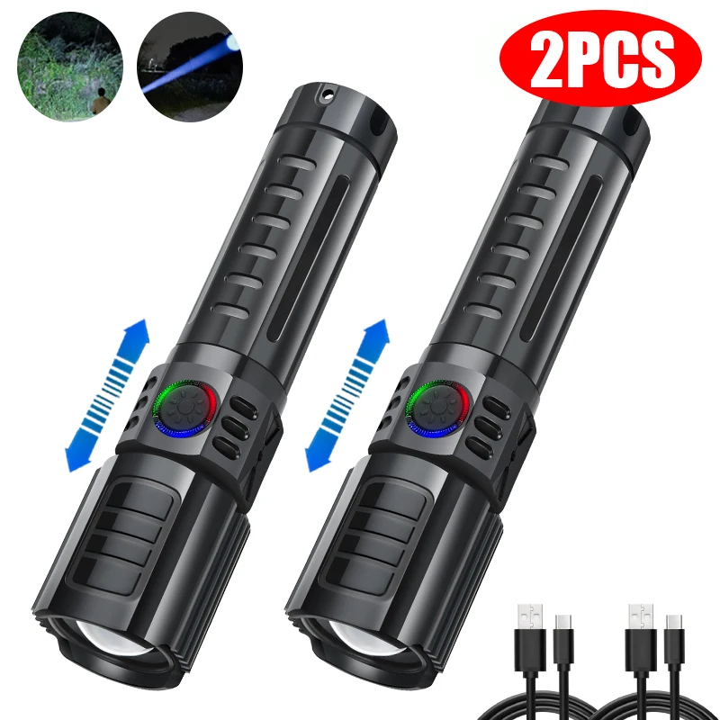 XHP50 Powerful Flashlight 3 Modes Strong LED Light Telescopic Zoom Torch USB Rechargeable Long-Range Camping Fishing Flashlight
XHP50 Powerful Flashlight 3 Modes Strong LED Light Telescopic Zoom Torch USB Rechargeable Long-Range Camping Fishing Flashlight